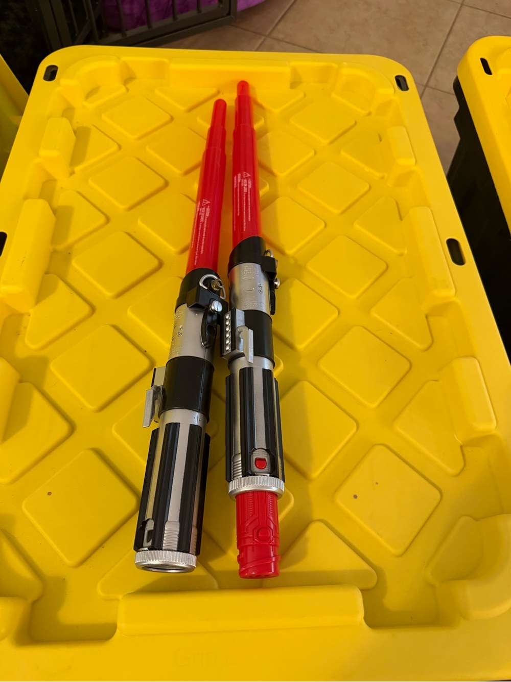 Two Star Wars Red Lightsaber Toy - Kids Role Play